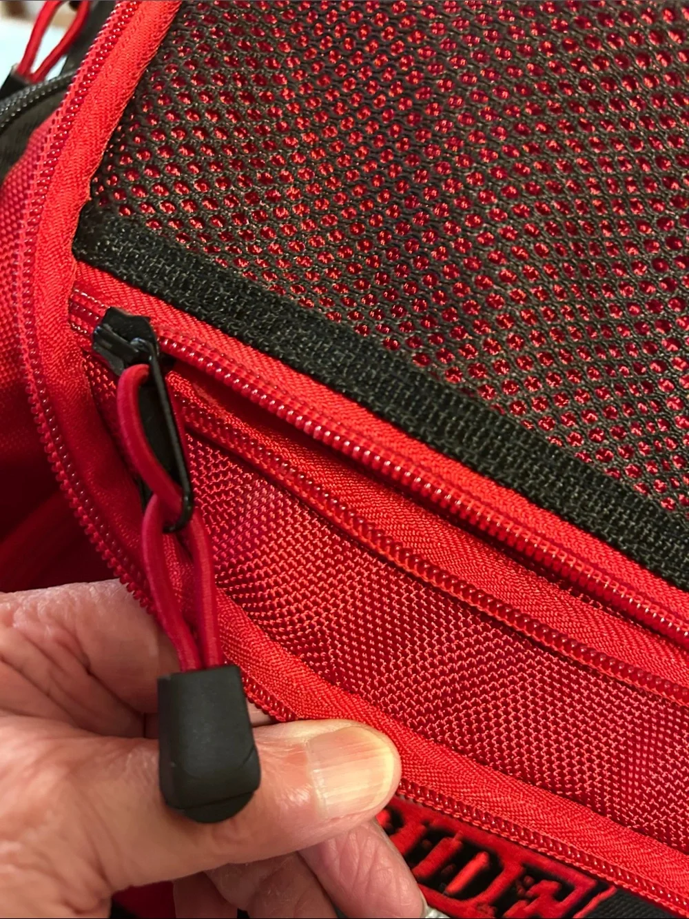 Red & Black Rider Messenger Bag for Men